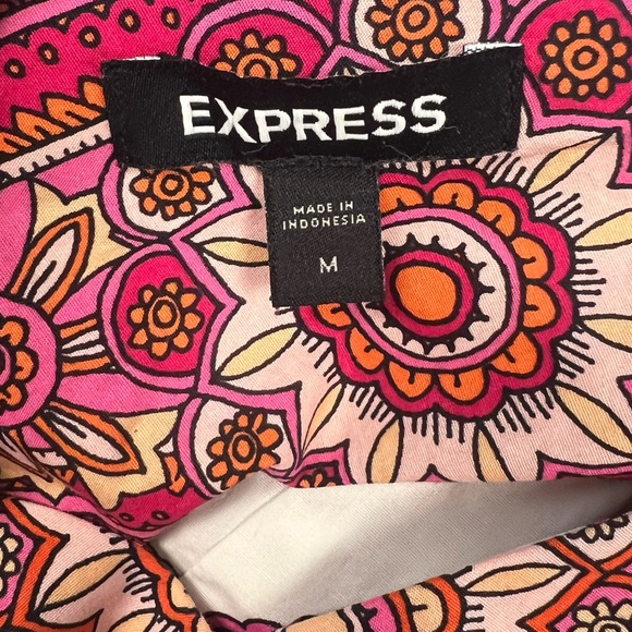 Express Paisley Peplum Top- Size Medium - Picture 4 of 4